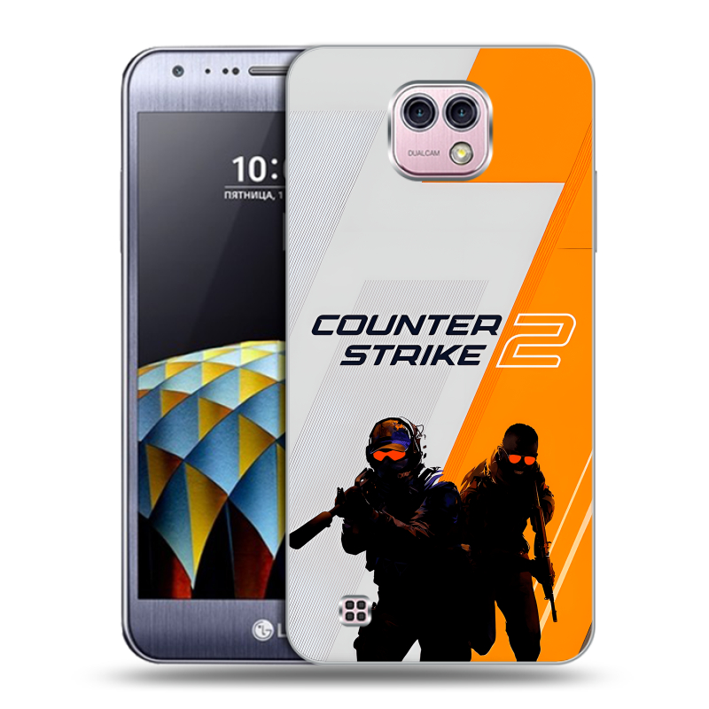 Силиконовый чехол на LG X cam с принтом Counter Strike Силиконовый чехол на LG X cam с принтом Counter Strike