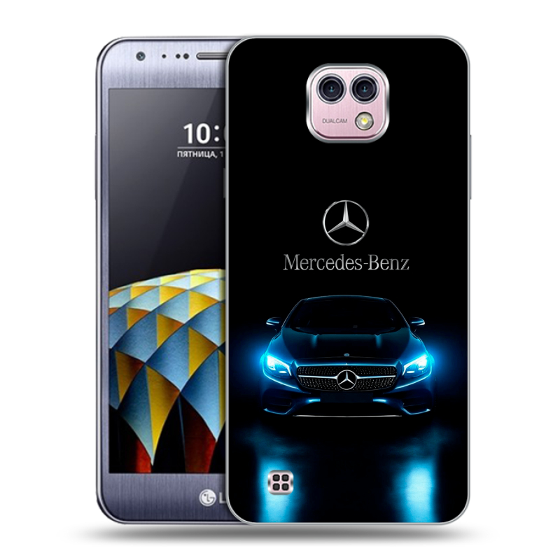 Силиконовый чехол на LG X cam с принтом Mercedes Мерседес Силиконовый чехол на LG X cam с принтом Mercedes Мерседес