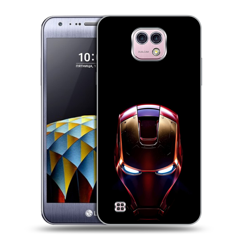 Силиконовый чехол на LG X cam с принтом IronMan Железный человек Силиконовый чехол на LG X cam с принтом IronMan Железный человек