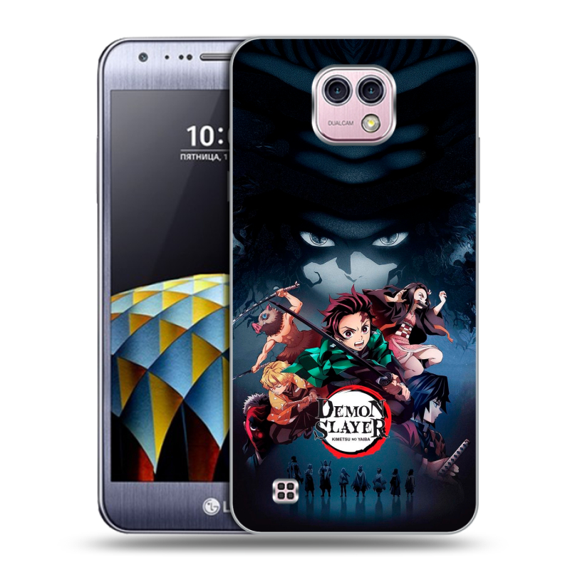 Силиконовый чехол на LG X cam с принтом Demon Slayer Клинок рассекающий демонов Силиконовый чехол на LG X cam с принтом Demon Slayer Клинок рассекающий демонов