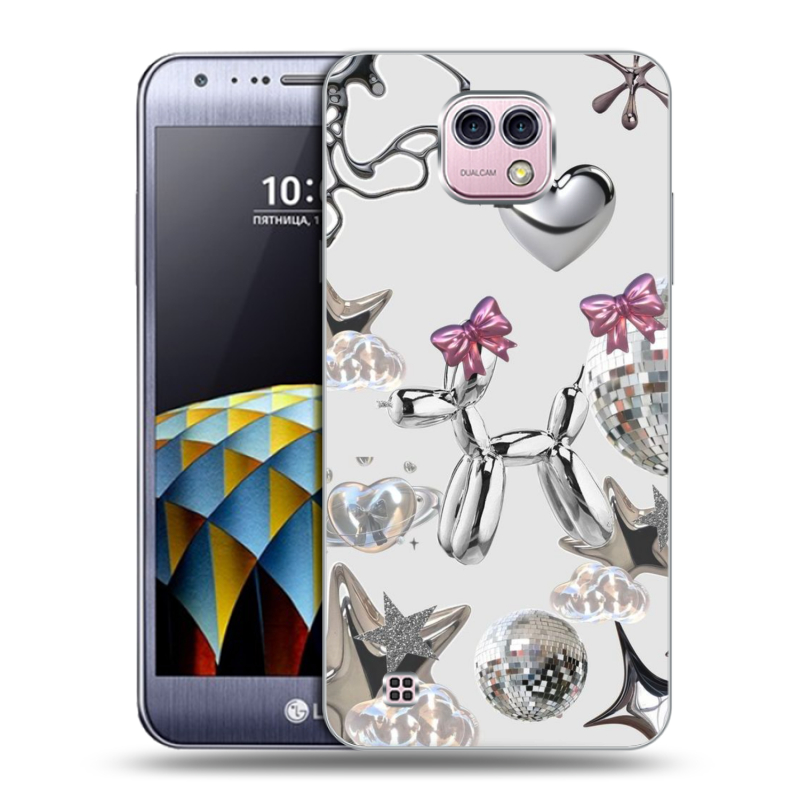 Силиконовый чехол на LG X cam с принтом Y2K Силиконовый чехол на LG X cam с принтом Y2K