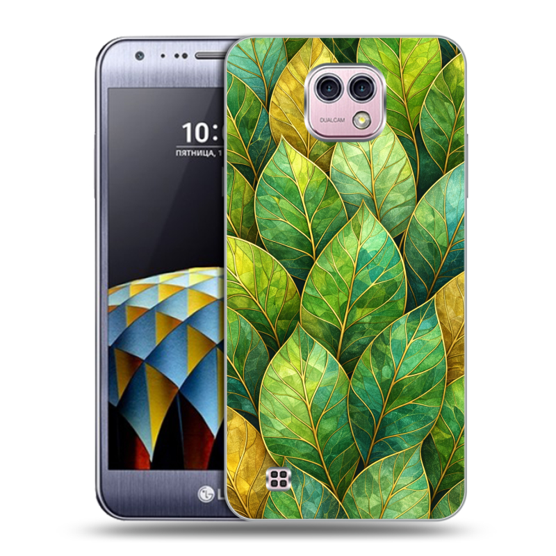 Силиконовый чехол на LG X cam с принтом женский Силиконовый чехол на LG X cam с принтом женский