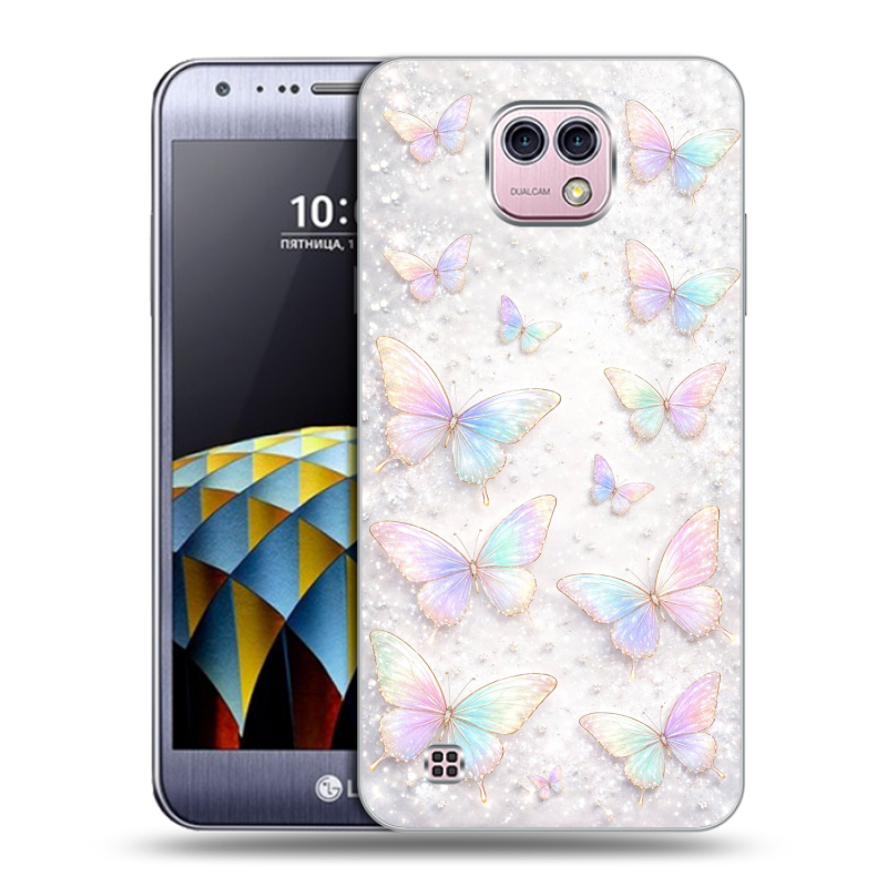 Силиконовый чехол на LG X cam с принтом женский Силиконовый чехол на LG X cam с принтом женский
