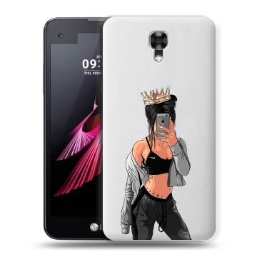 Пластиковый чехол на LG X screen с принтом Женские принты Пластиковый чехол на LG X screen с принтом Женские принты