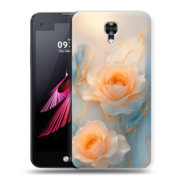 Пластиковый чехол на LG X screen с принтом Женский Пластиковый чехол на LG X screen с принтом Женский