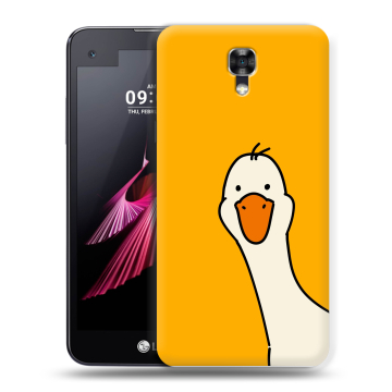 Пластиковый чехол на LG X screen с принтом Утка Пластиковый чехол на LG X screen с принтом Утка