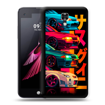 Пластиковый чехол на LG X screen с принтом Гоночные машины Пластиковый чехол на LG X screen с принтом Гоночные машины