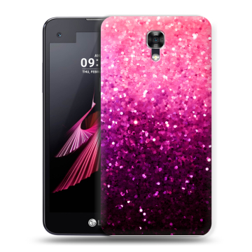 Пластиковый чехол на LG X screen с принтом Блестки Пластиковый чехол на LG X screen с принтом Блестки