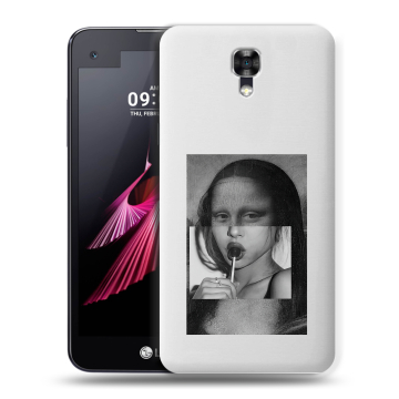 Пластиковый чехол на LG X screen с принтом Мона Лиза Пластиковый чехол на LG X screen с принтом Мона Лиза