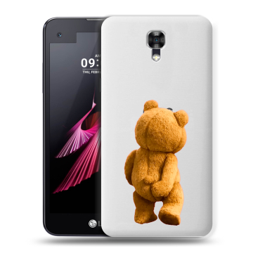 Пластиковый чехол на LG X screen с принтом Медведь Пластиковый чехол на LG X screen с принтом Медведь