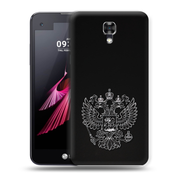 Пластиковый чехол на LG X screen с принтом Герб России Пластиковый чехол на LG X screen с принтом Герб России