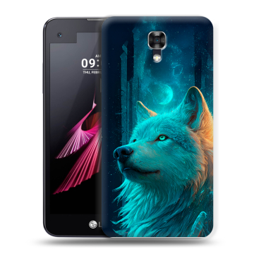 Пластиковый чехол на LG X screen с принтом бабочки саккура Пластиковый чехол на LG X screen с принтом бабочки саккура