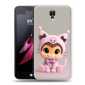 Пластиковый чехол на LG X screen с принтом Куроми Kuromi 