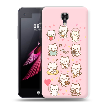 Пластиковый чехол на LG X screen с принтом Hello Kitty Хелоу Кити Пластиковый чехол на LG X screen с принтом Hello Kitty Хелоу Кити