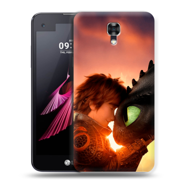 Пластиковый чехол на LG X screen с принтом Как приручить дракона Пластиковый чехол на LG X screen с принтом Как приручить дракона
