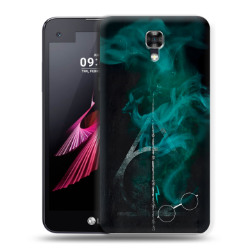 Пластиковый чехол на LG X screen с принтом Гарри Поттер Harry Potter