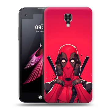 Пластиковый чехол на LG X screen с принтом Дедпул Deadpool Пластиковый чехол на LG X screen с принтом Дедпул Deadpool