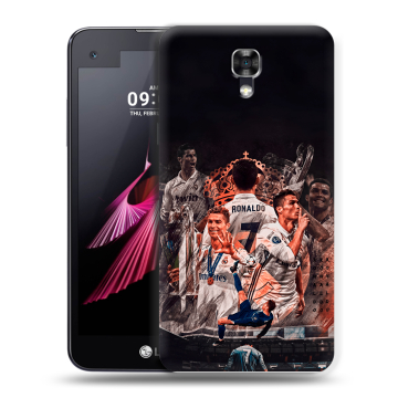 Пластиковый чехол на LG X screen с принтом Реал Роналдо Real Ronaldo Пластиковый чехол на LG X screen с принтом Реал Роналдо Real Ronaldo