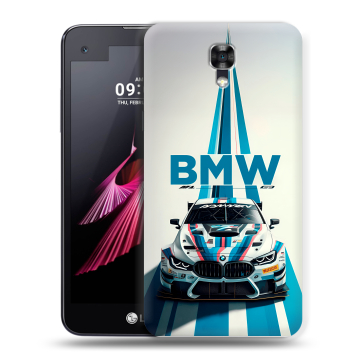 Пластиковый чехол на LG X screen с принтом БМВ BMW Пластиковый чехол на LG X screen с принтом БМВ BMW