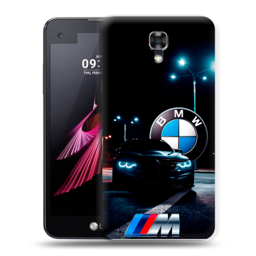 Пластиковый чехол на LG X screen с принтом БМВ BMW Пластиковый чехол на LG X screen с принтом БМВ BMW