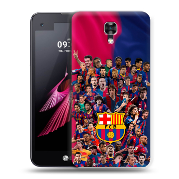 Пластиковый чехол на LG X screen с принтом Барселона Barcelona Пластиковый чехол на LG X screen с принтом Барселона Barcelona