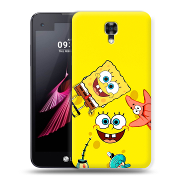 Пластиковый чехол на LG X screen с принтом Спанч боб Спанчбоб Пластиковый чехол на LG X screen с принтом Спанч боб Спанчбоб