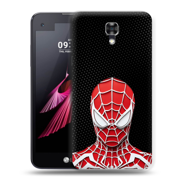 Пластиковый чехол на LG X screen с принтом человек паук spiderman Пластиковый чехол на LG X screen с принтом человек паук spiderman