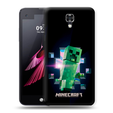 Пластиковый чехол на LG X screen с принтом Майнкрафт Minecraft Пластиковый чехол на LG X screen с принтом Майнкрафт Minecraft