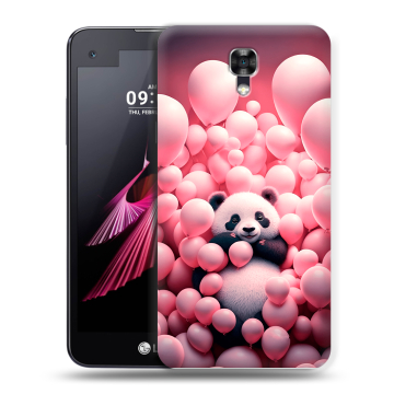 Пластиковый чехол на LG X screen с принтом Панда Пластиковый чехол на LG X screen с принтом Панда