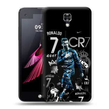 Пластиковый чехол на LG X screen с принтом Реал Роналдо Пластиковый чехол на LG X screen с принтом Реал Роналдо