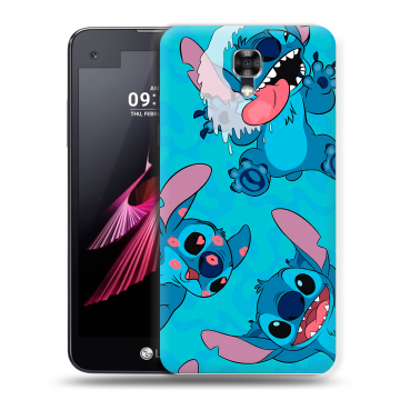 Пластиковый чехол на LG X screen с принтом Лило и Стич Пластиковый чехол на LG X screen с принтом Лило и Стич
