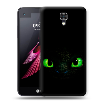 Пластиковый чехол на LG X screen с принтом Как приручить дракона