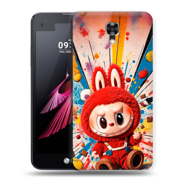 Пластиковый чехол на LG X screen с принтом Labubu Лабубу Пластиковый чехол на LG X screen с принтом Labubu Лабубу