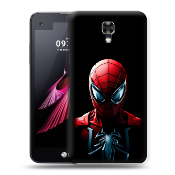 Пластиковый чехол на LG X screen с принтом Spiderman Человек паук Пластиковый чехол на LG X screen с принтом Spiderman Человек паук