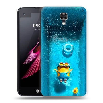 Пластиковый чехол на LG X screen с принтом Миньоны Пластиковый чехол на LG X screen с принтом Миньоны