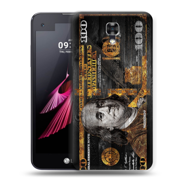 Пластиковый чехол на LG X screen с принтом Доллар деньги Пластиковый чехол на LG X screen с принтом Доллар деньги