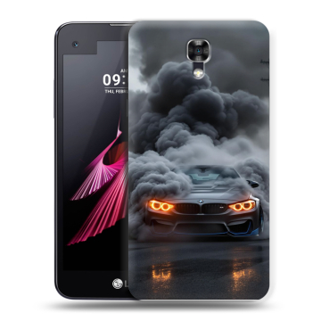 Пластиковый чехол на LG X screen с принтом BMW БМВ Пластиковый чехол на LG X screen с принтом BMW БМВ