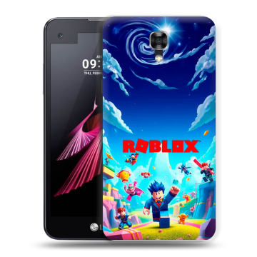 Пластиковый чехол на LG X screen с принтом Roblox Роблокс Пластиковый чехол на LG X screen с принтом Roblox Роблокс