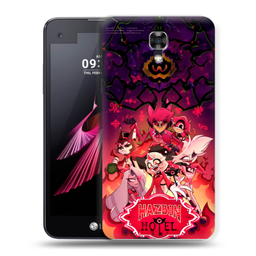 Пластиковый чехол на LG X screen с принтом Hazbin Hotel Отель Хазбин Пластиковый чехол на LG X screen с принтом Hazbin Hotel Отель Хазбин