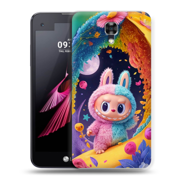 Пластиковый чехол на LG X screen с принтом Labubu Лабубу Пластиковый чехол на LG X screen с принтом Labubu Лабубу
