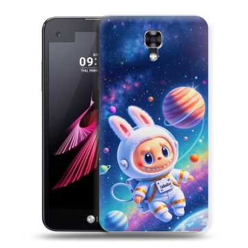 Пластиковый чехол на LG X screen с принтом Labubu Лабубу Пластиковый чехол на LG X screen с принтом Labubu Лабубу