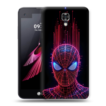 Пластиковый чехол на LG X screen с принтом Spiderman Человек паук Пластиковый чехол на LG X screen с принтом Spiderman Человек паук