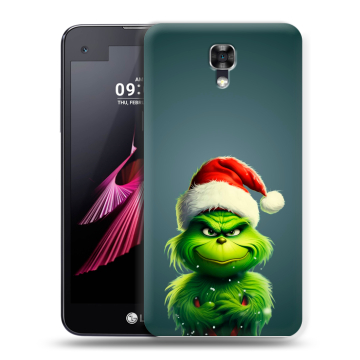 Пластиковый чехол на LG X screen с принтом Новый год Пластиковый чехол на LG X screen с принтом Новый год