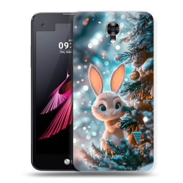 Пластиковый чехол на LG X screen с принтом Новый год Пластиковый чехол на LG X screen с принтом Новый год
