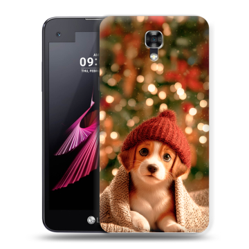 Пластиковый чехол на LG X screen с принтом Новый год Пластиковый чехол на LG X screen с принтом Новый год
