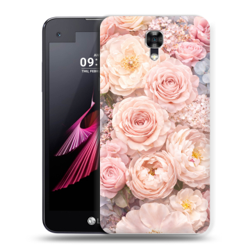 Пластиковый чехол на LG X screen с принтом женский Пластиковый чехол на LG X screen с принтом женский