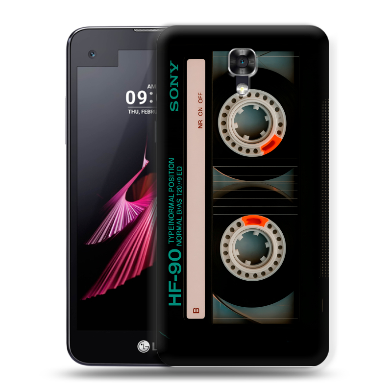 Пластиковый чехол на LG X screen с принтом Кассета Пластиковый чехол на LG X screen с принтом Кассета
