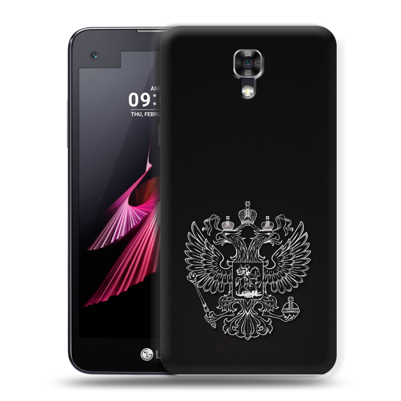 Пластиковый чехол на LG X screen с принтом Герб России Пластиковый чехол на LG X screen с принтом Герб России