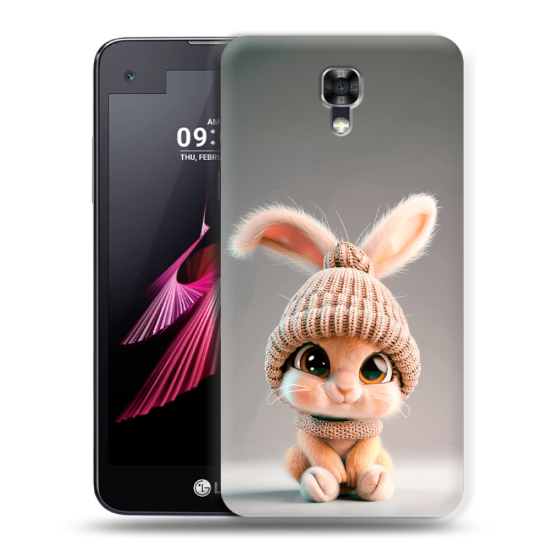 Пластиковый чехол на LG X screen с принтом Кролик Пластиковый чехол на LG X screen с принтом Кролик