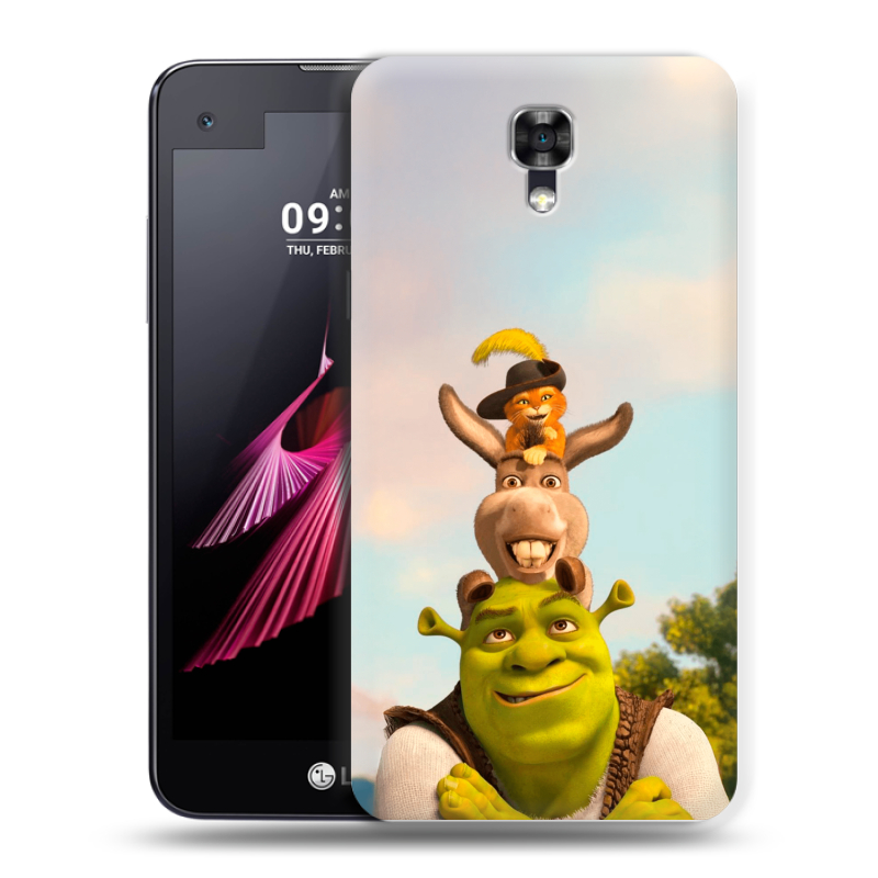Пластиковый чехол на LG X screen с принтом Шрек Shrek Пластиковый чехол на LG X screen с принтом Шрек Shrek